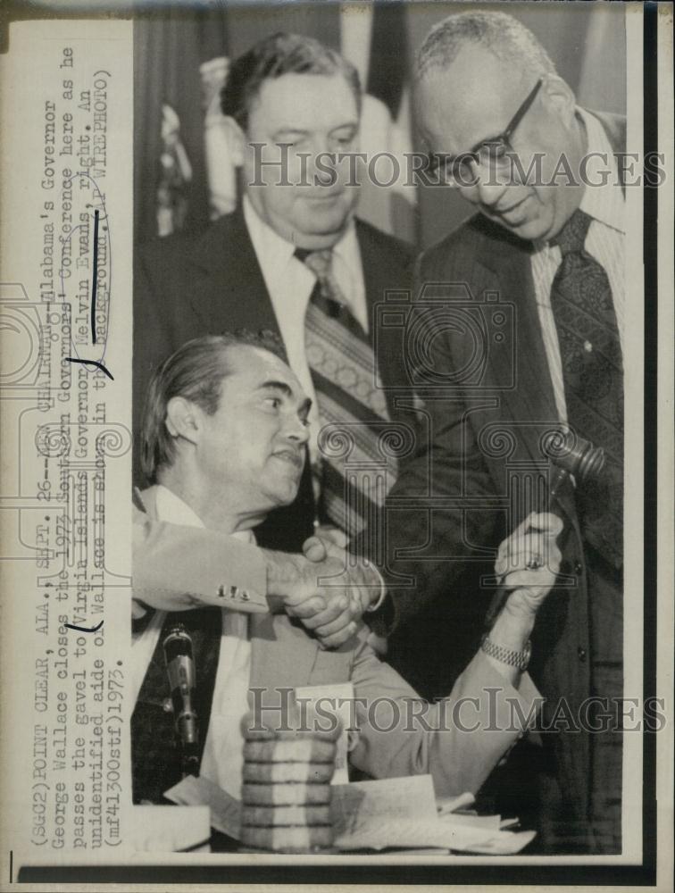 1973 Press Photo Virginia Islands Governor Melvin Evans - RSL65263 - Historic Images