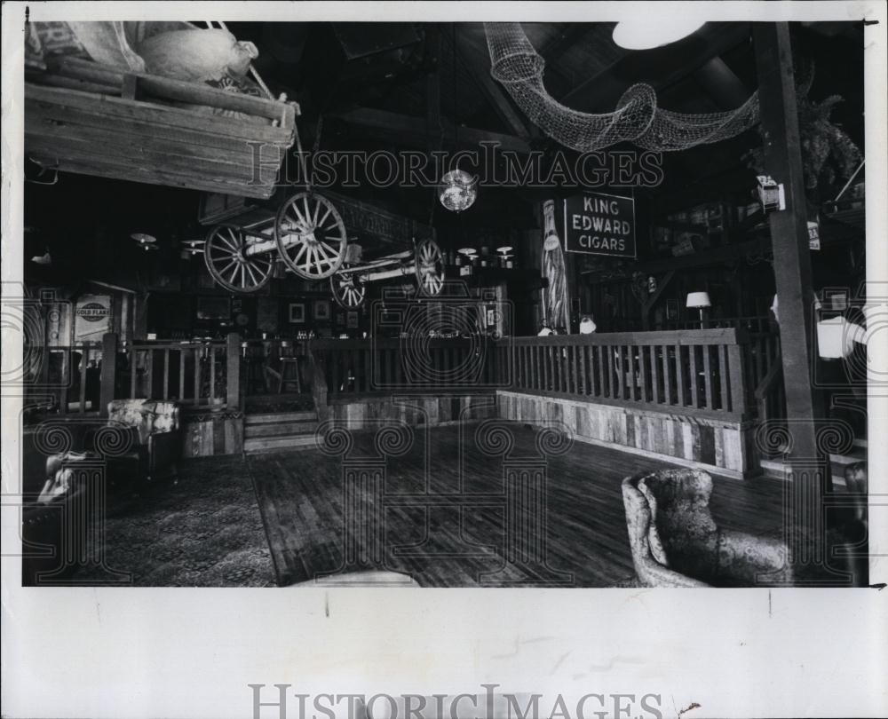 1978 Press Photo Lounge Restaraunt Crawdaddy&#39;s Seafood and steak - RSL99665 - Historic Images