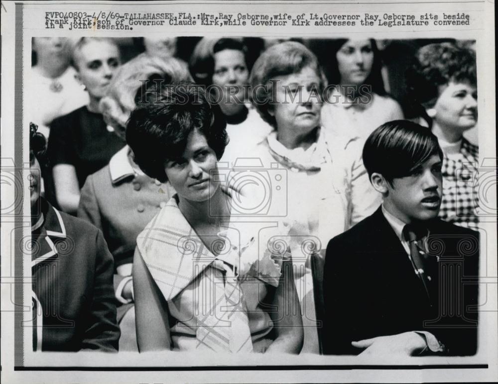 1969 Press Photo Mrs Ray Orborne At Opening Ceremony - RSL69979 - Historic Images