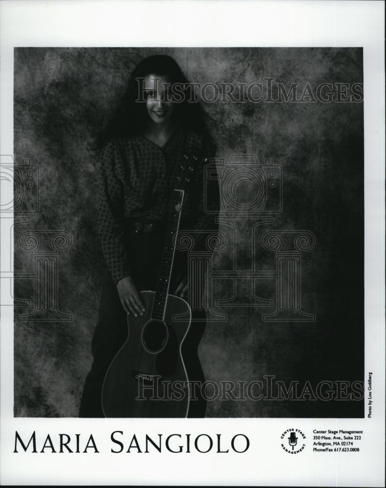 Press Photo Folk musician Maria Sangiolo to perform - RSL77953 - Historic Images