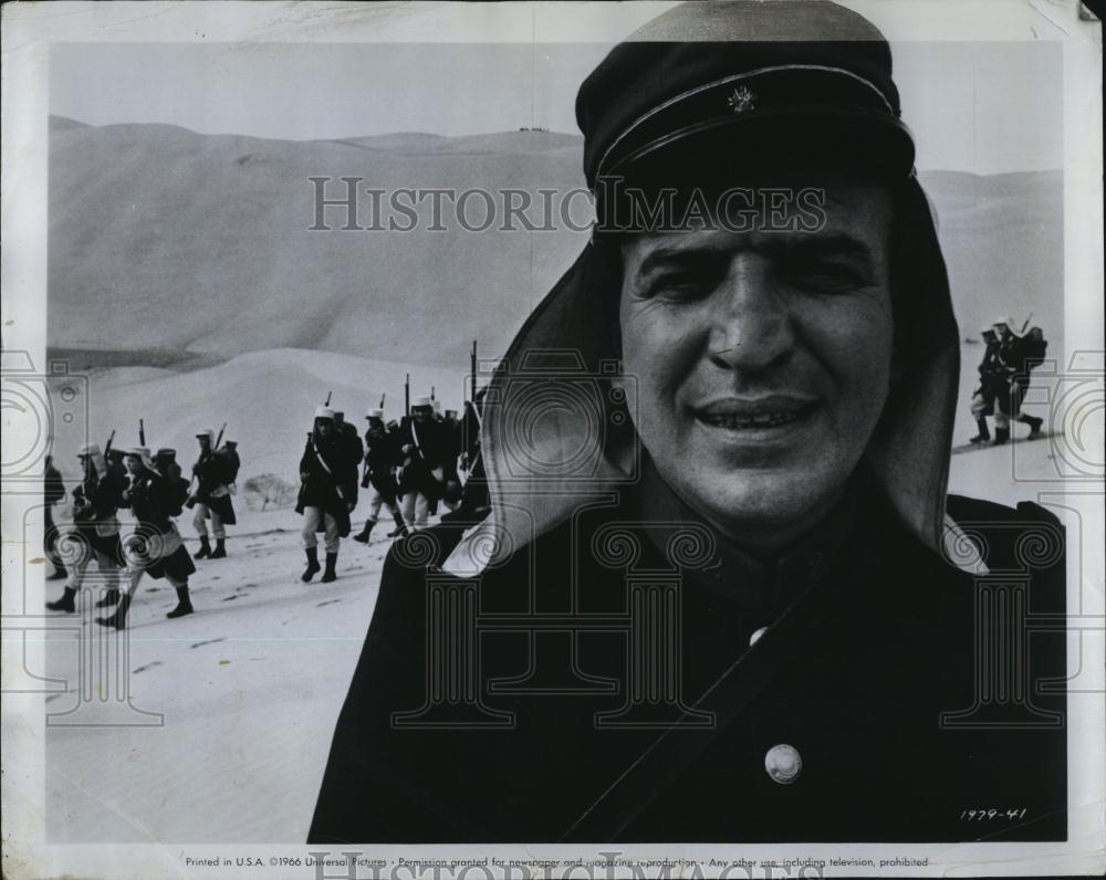 1966 Press Photo Actor Telly Savals in movie Beau Geste - RSL88027 - Historic Images