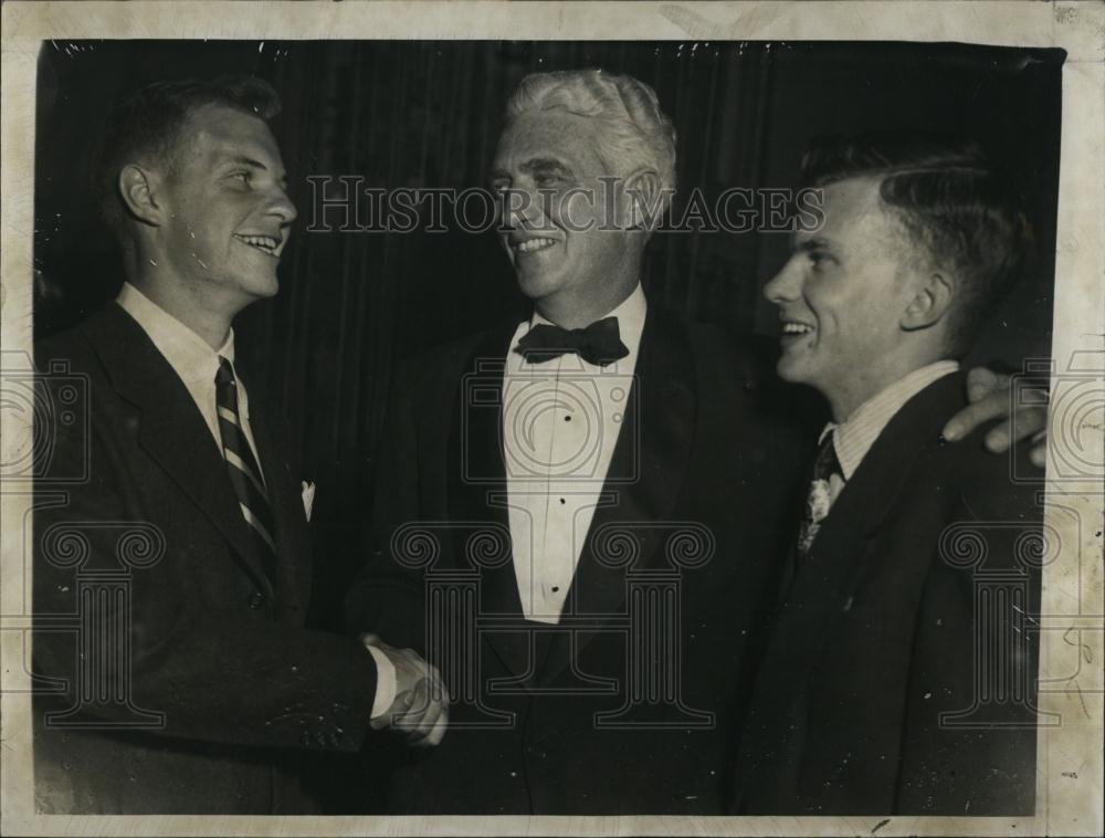 1951 Press Photo CT Scanlon , Bernard Coyne &amp; Andre Pollock - RSL07907 - Historic Images