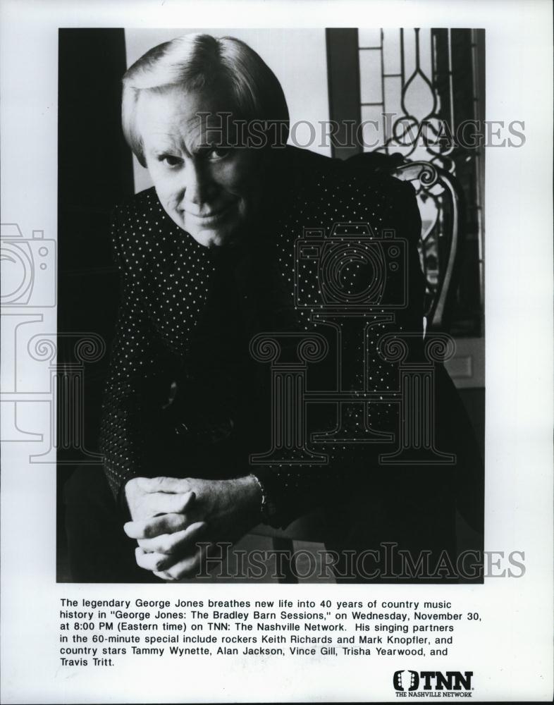 Press Photo Popular Musician Singer George Jones - RSL83137 - Historic Images