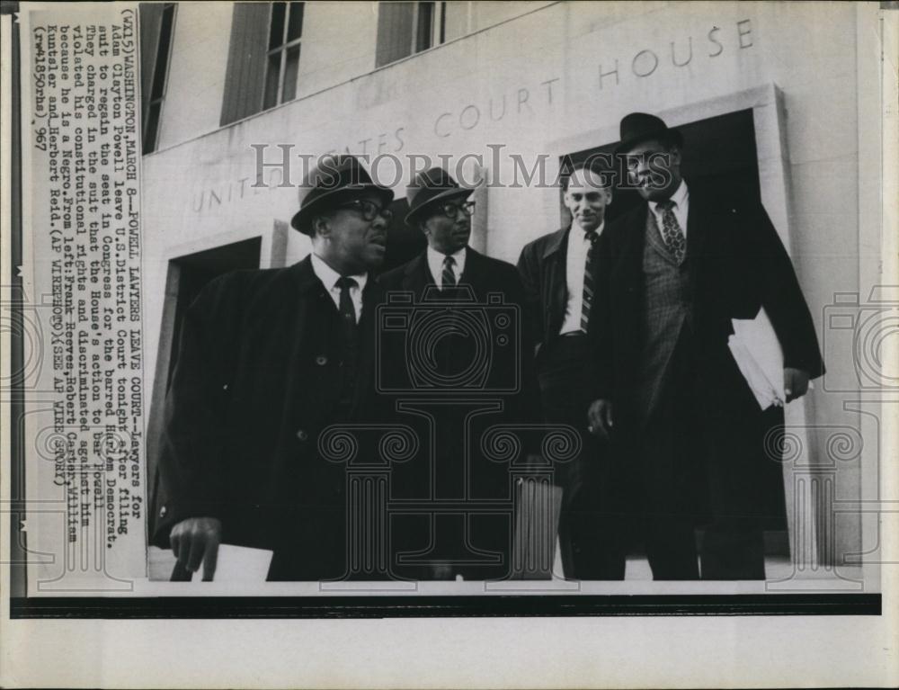 1967 Press Photo Lawyers for Adam Clayton Powell US District Court - RSL97187 - Historic Images