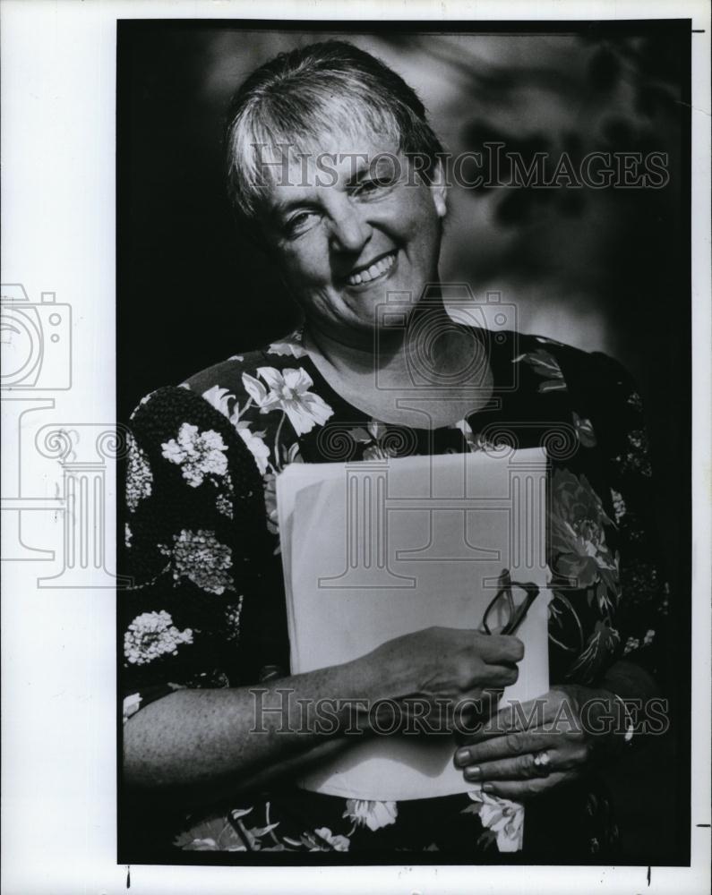 1991 Press Photo Dr Rosemary Potter, &quot;Didya Have to Read My Diary&quot; - RSL91937 - Historic Images