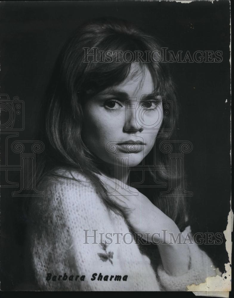 1968 Press Photo Actress Barbara Sharma - RSL78029 - Historic Images