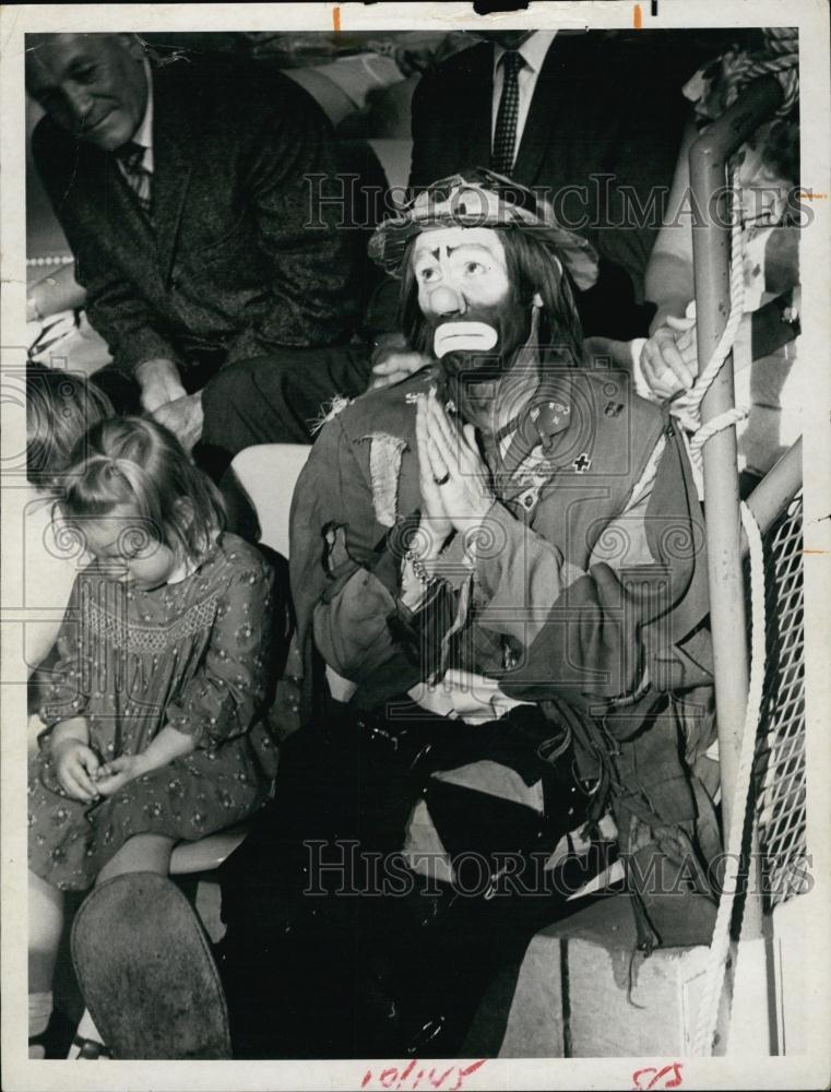 1970 Press Photo Actor Clown Emmet Kelly In &quot;All Star Circus&quot; - RSL61563 - Historic Images