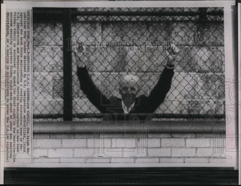 Press Photo Joe Cahill, Irish Republican Army Leader, US Immigration Service - Historic Images