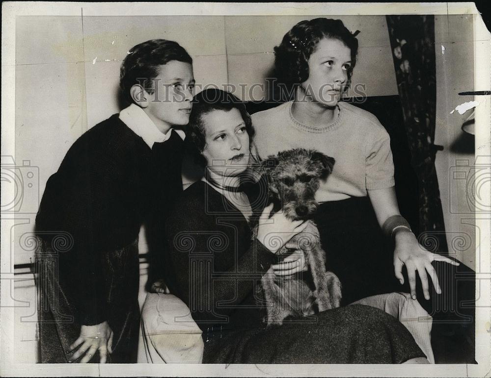 1935 Press Photo Family of Millionaire Laundryman George Preston Marshall - Historic Images