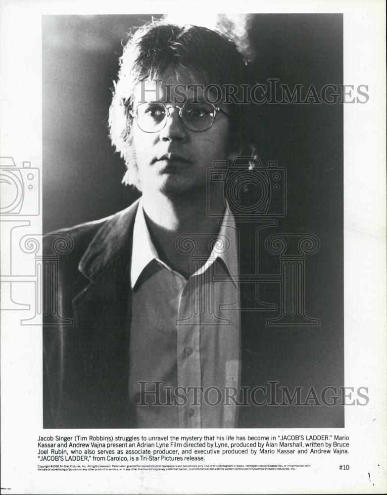 1990 Press Photo Tim Robbins Actor Jacob&#39;s Ladder Thriller Horror Film Movie - Historic Images