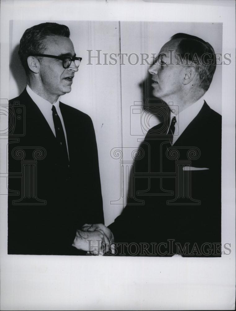 1964 Press Photo Rev George Marshall &amp; Dr Dana McLean - RSL79193 - Historic Images