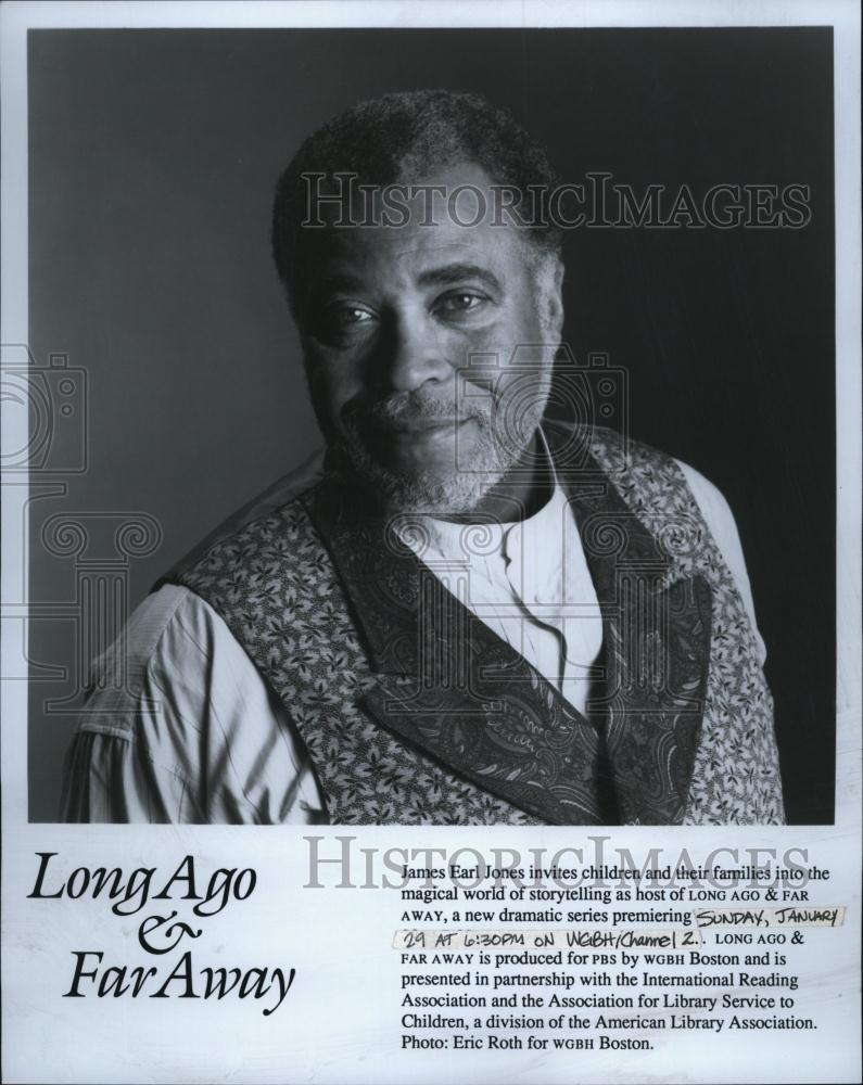 Press Photo Actor Movie Star James Earl Jones Long Ago &amp; Far Away - RSL83247 - Historic Images