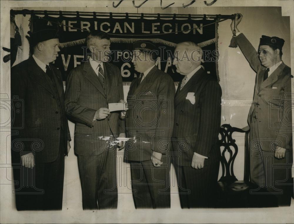 1944 Press Photo Mass Gov Saltonstall,Frank Rose,Com JD Sherba,T Sayward - Historic Images