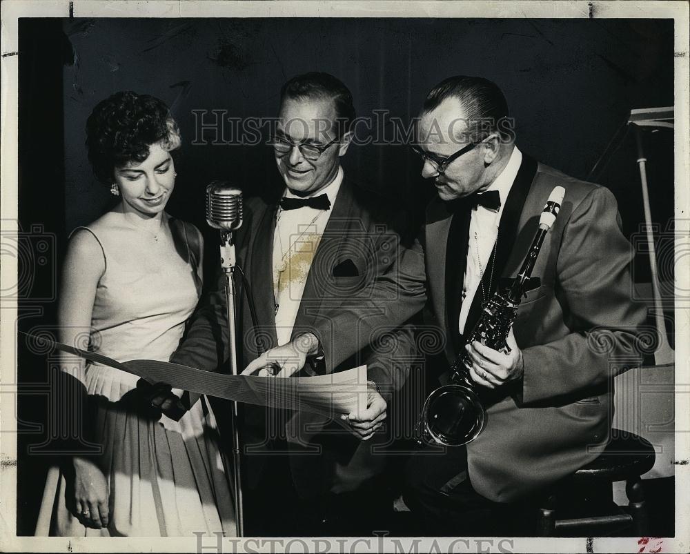 1960 Press Photo Bill Evans Vocalist Diane Brown Charlie Voekler - RSL96907 - Historic Images