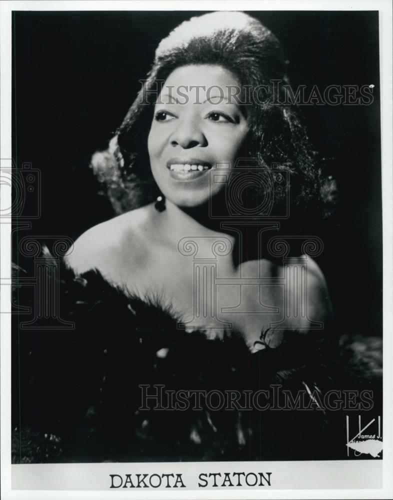 Press Photo Dakota Station, Jazz and Blues Singer - RSL03385 - Historic Images