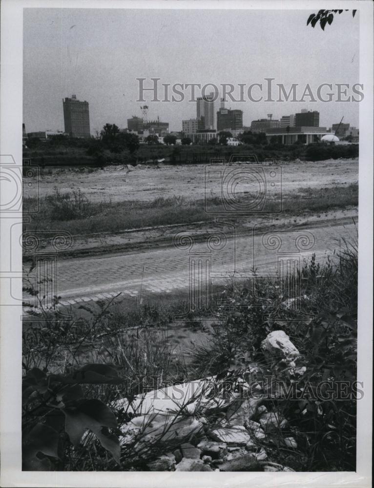 1967 Press Photo Urban Renewal Site Cleared LaSalle Street - RSL93239 - Historic Images