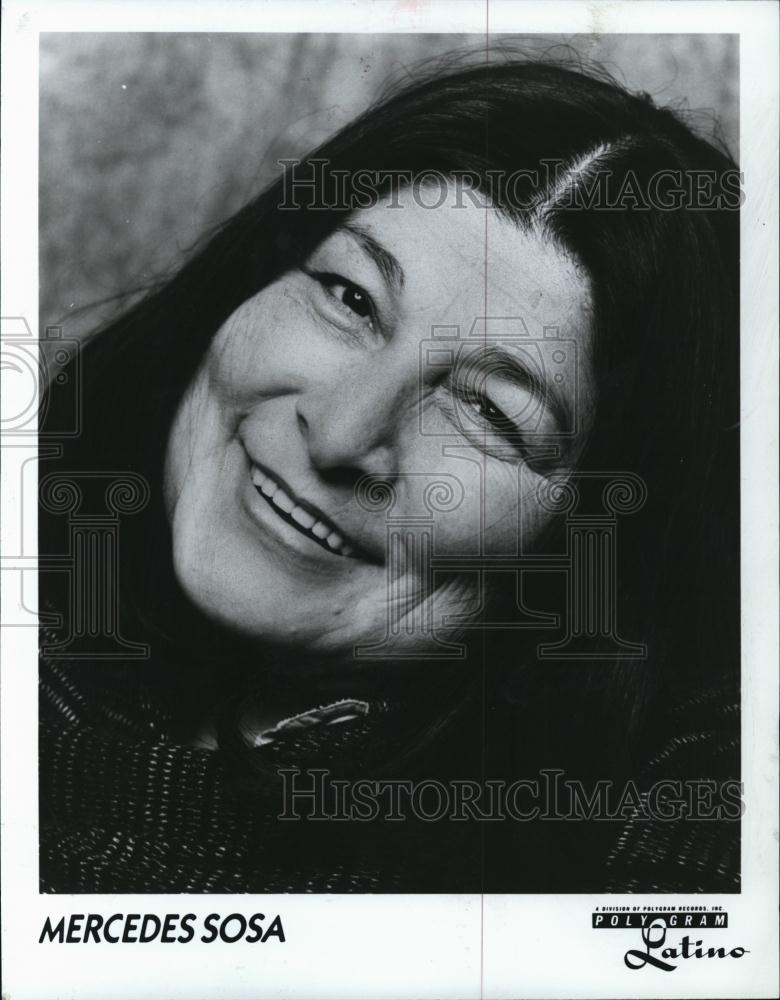 1991 Press Photo Mercedes Sosa - RSL42405 - Historic Images