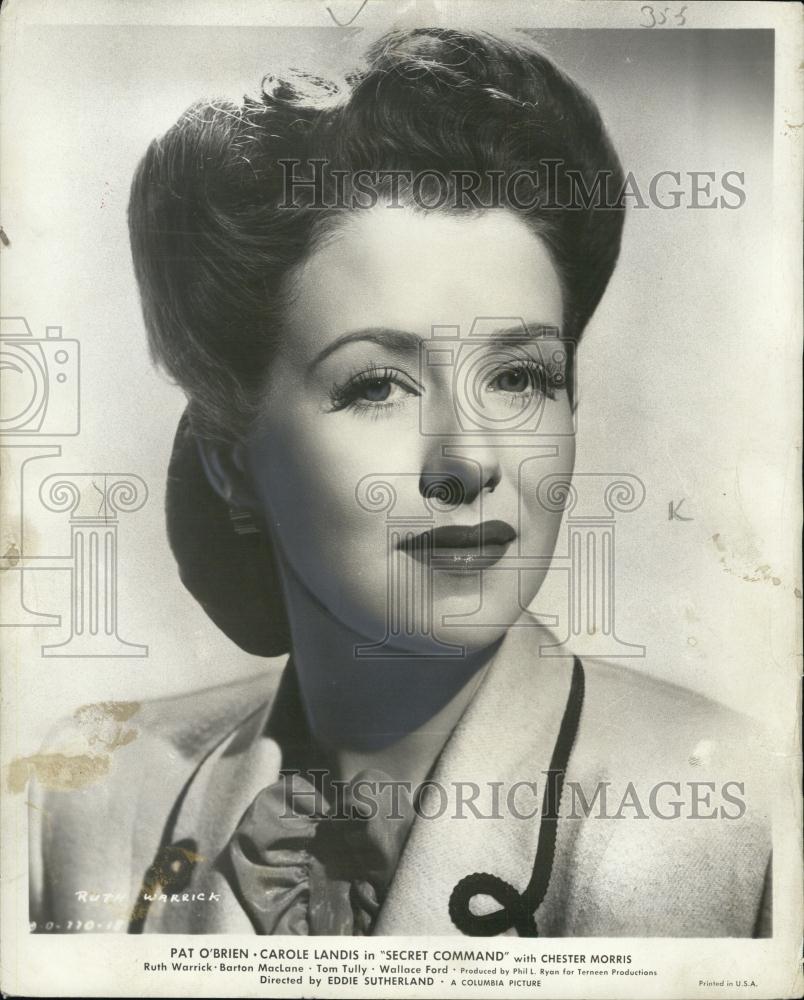 1944 Press Photo Ruth Warrick in "Secret Command" COPY - RSL03317 - Historic Images