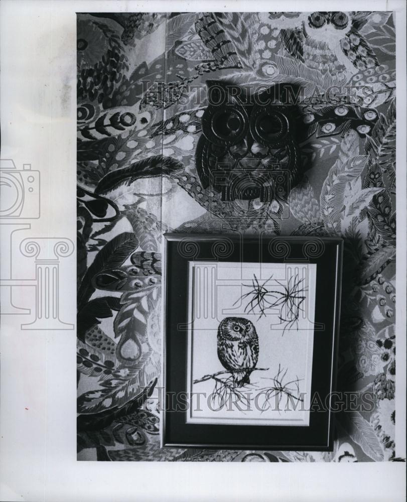 1981 Press Photo Jane Robertson Owl Design - RSL92639 - Historic Images