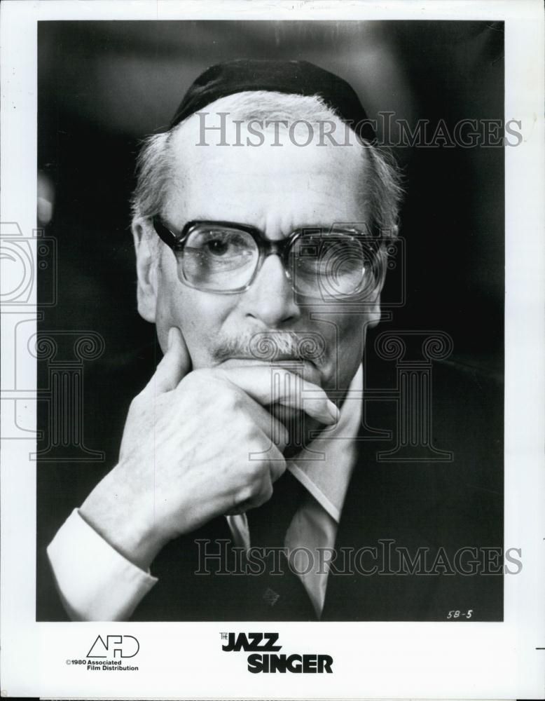 1980 Press Photo Actor Laurence Olivier in &quot;The Jazz Singer&quot; - RSL59967 - Historic Images