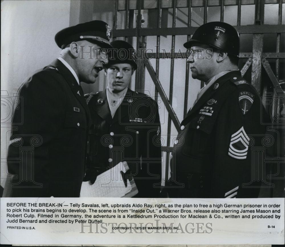 1975 Press Photo Actor Telly Savalas Movie Actor Inside Out - RSL88023 - Historic Images