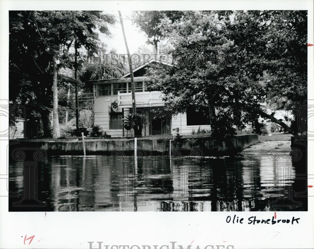 1984 Press Photo homes common portion Weeki Wachee River - RSL69145 - Historic Images