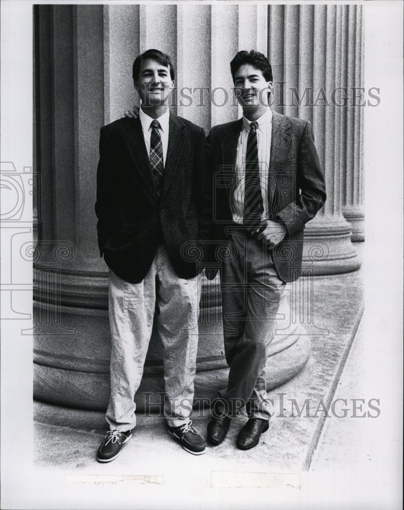 1990 Press Photo Robert E Potter II, Kenyon David Potter, Twins - RSL91939 - Historic Images