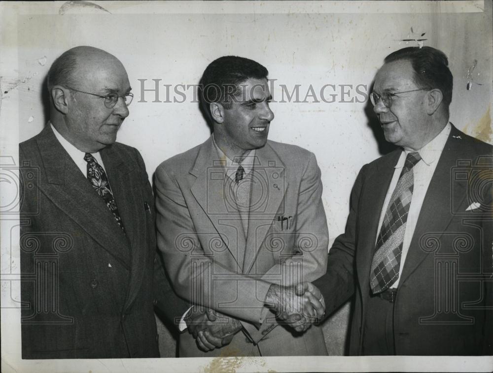 1951 Press Photo Cambridge Exch, Club C Watson,Dr S Fredd & C Taylor - RSL07111 - Historic Images