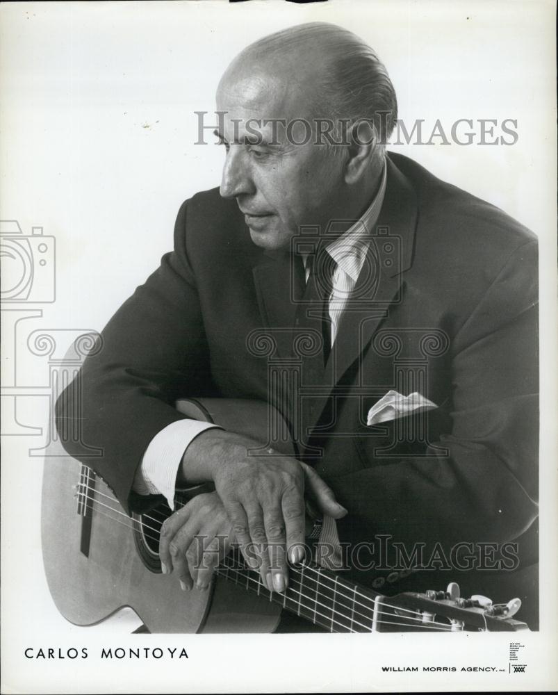 Press Photo Guitarist Carlos Montoya - RSL63903 - Historic Images