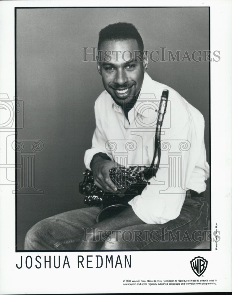 1994 Press Photo Saxophone player Musician Joshua Redman Entertainer - RSL01787 - Historic Images