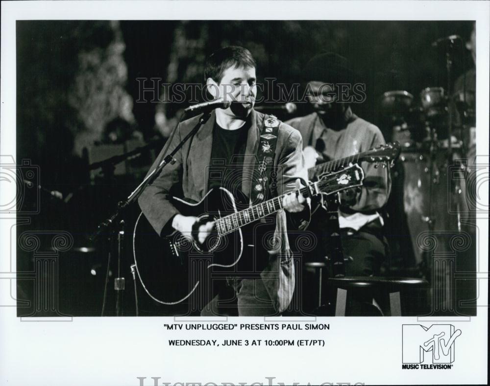 Press Photo &quot;MTV Unplugged&quot; Presents Paul Simon (Singer) - RSL06043 - Historic Images