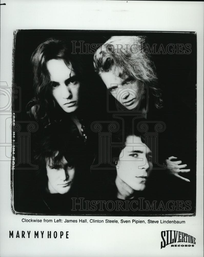 Press Photo Popular Musicians James,Clinton,Sven & Steve Are "Mary My Hope" - Historic Images