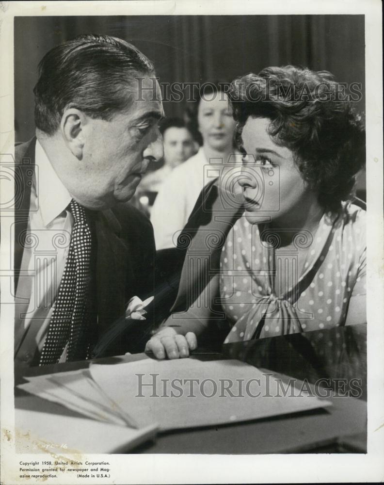 1958 Press Photo Susan Hayward & Gary Clark "I Want To Live" - RSL01319 - Historic Images