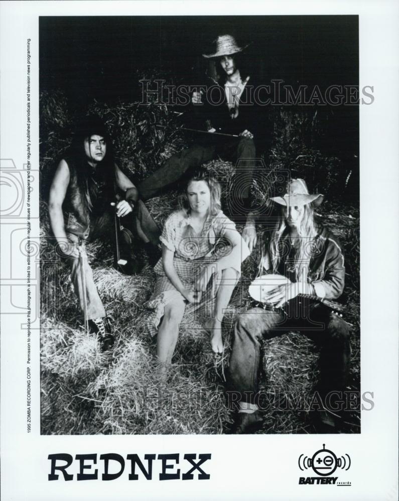 Press Photo Band &quot;Rednex&quot; on Battery records - RSL01243 - Historic Images