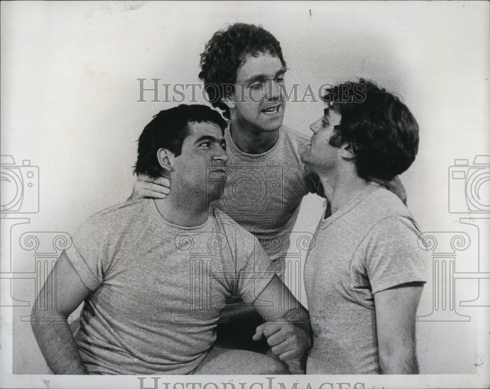 1975 Press Photo T Pernicone,F Licato,P D'Amato in "Deathwatch" - RSL88513 - Historic Images