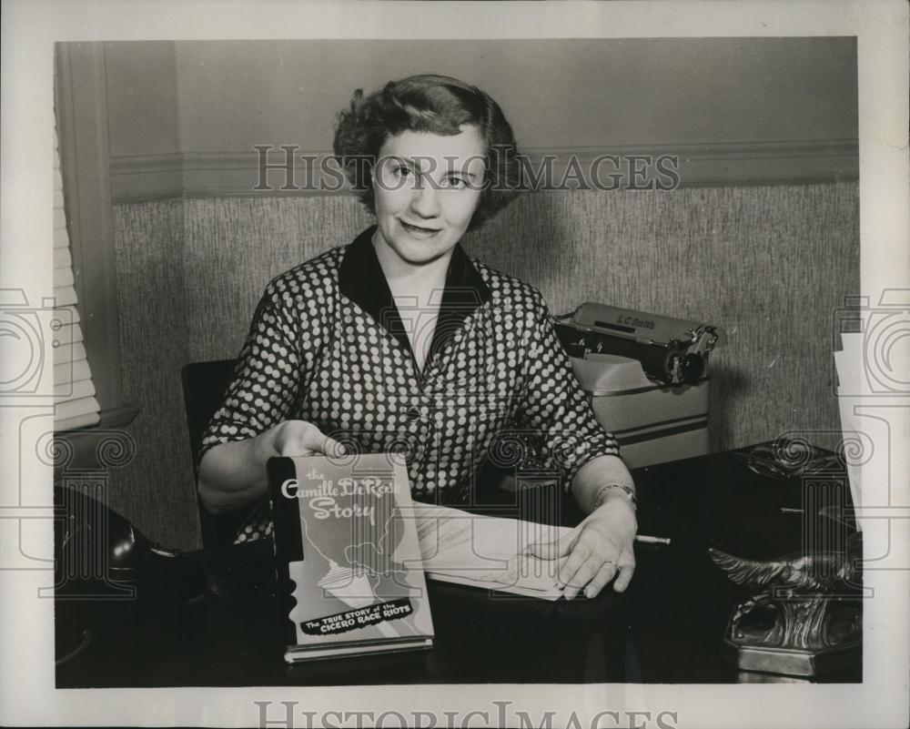 1953 Press Photo Camille De Rose, author &amp; publisher - RSL88991 - Historic Images