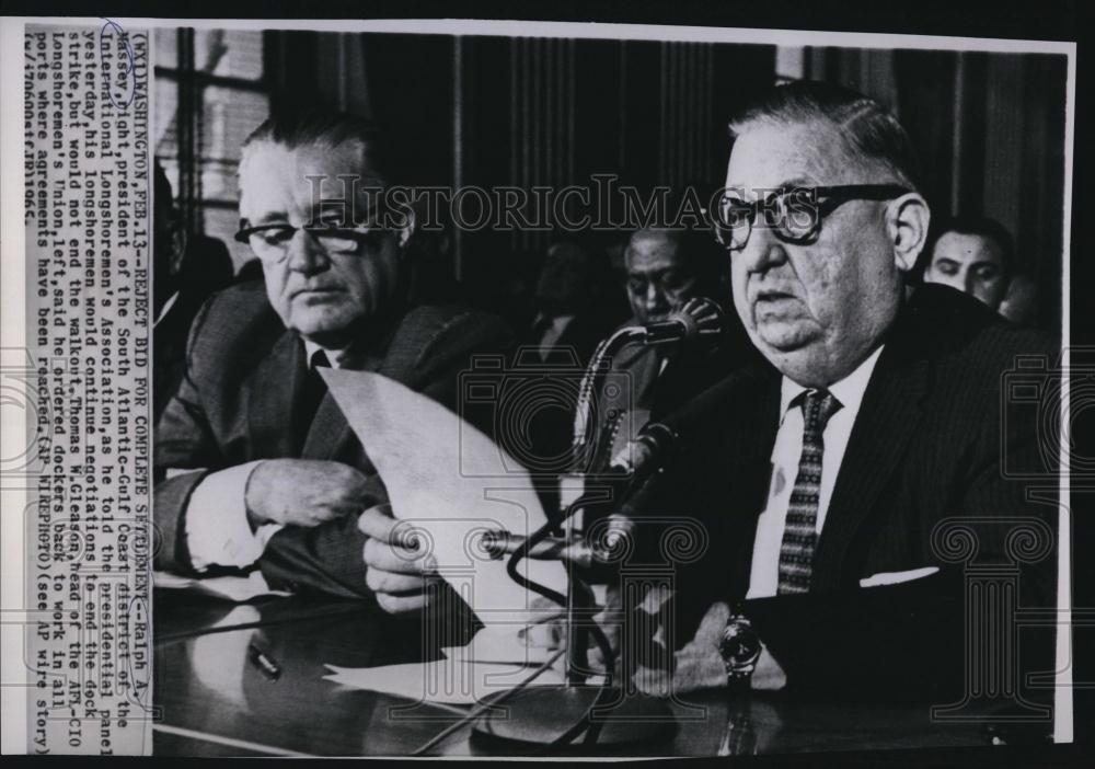 1965 Press Photo Ralph Massey of Longshoreman&#39;s Assoc - RSL89407 - Historic Images