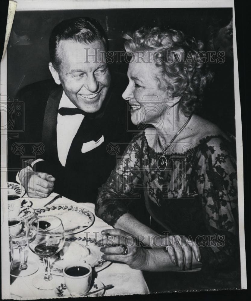1958 Press Photo Tony Award Winners Ralph Bellamy Helen Hayes Awards Dinner - Historic Images