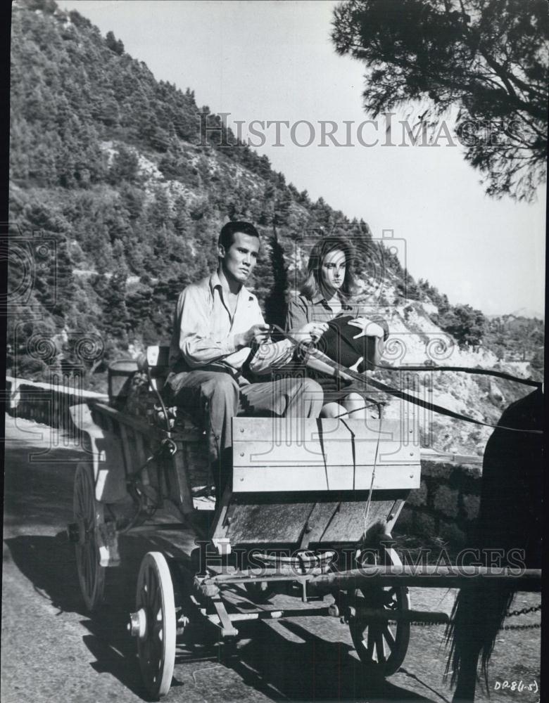 1964 Press Photo Henry Silva, Actor in "The Secret Invasion" With Mia Massine - Historic Images