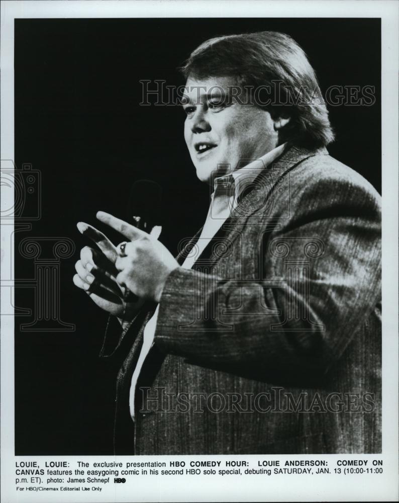 Press Photo Comedian Louie Anderson In Louie Louie HBO Special - RSL47507 - Historic Images