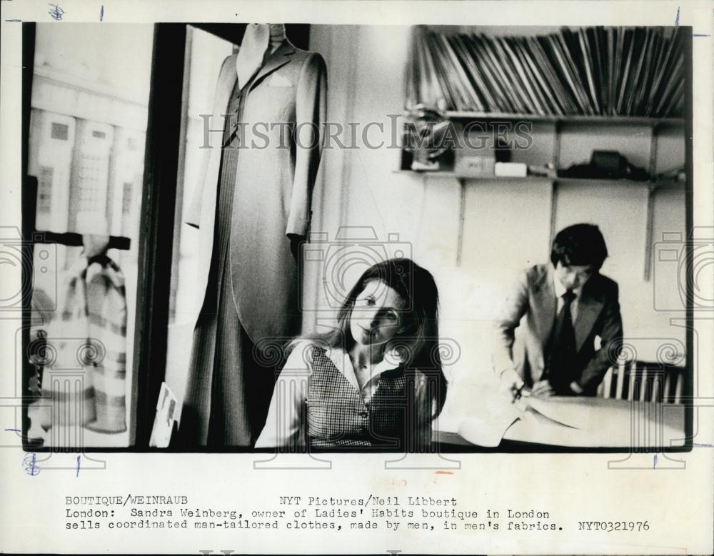 1976 Press Photo Sandra Weinberg Owner of Ladies Habits - RSL67917 - Historic Images