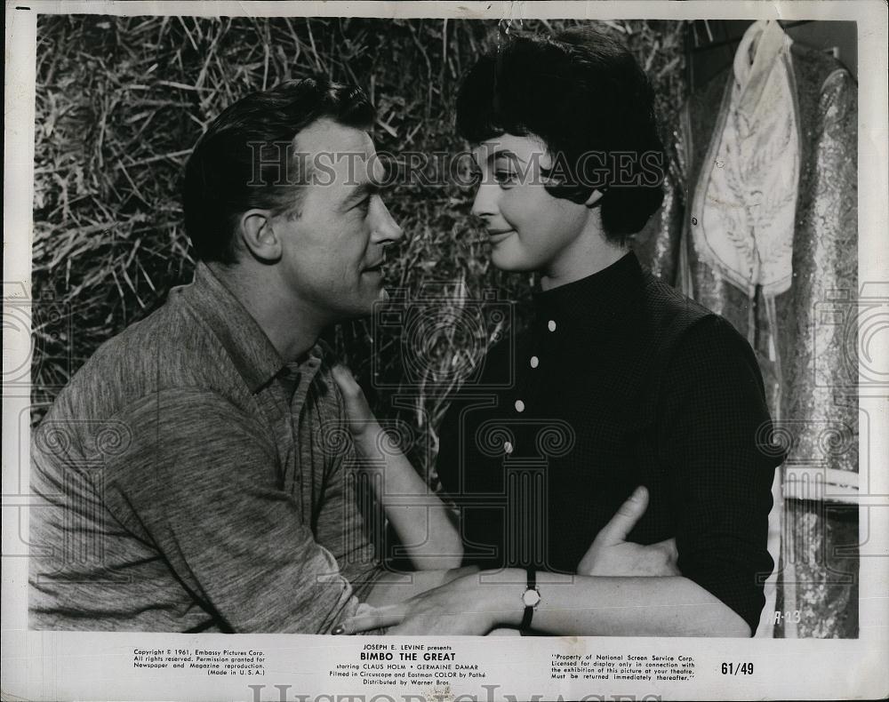 1961 Press Photo Charles Holm and Eleanor Marlowe in "Bimbo the Great" - Historic Images