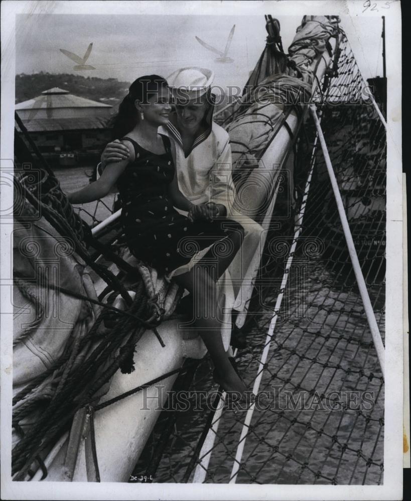 1961 Press Photo Actress Moana in "Windjammer" - RSL83469 - Historic Images