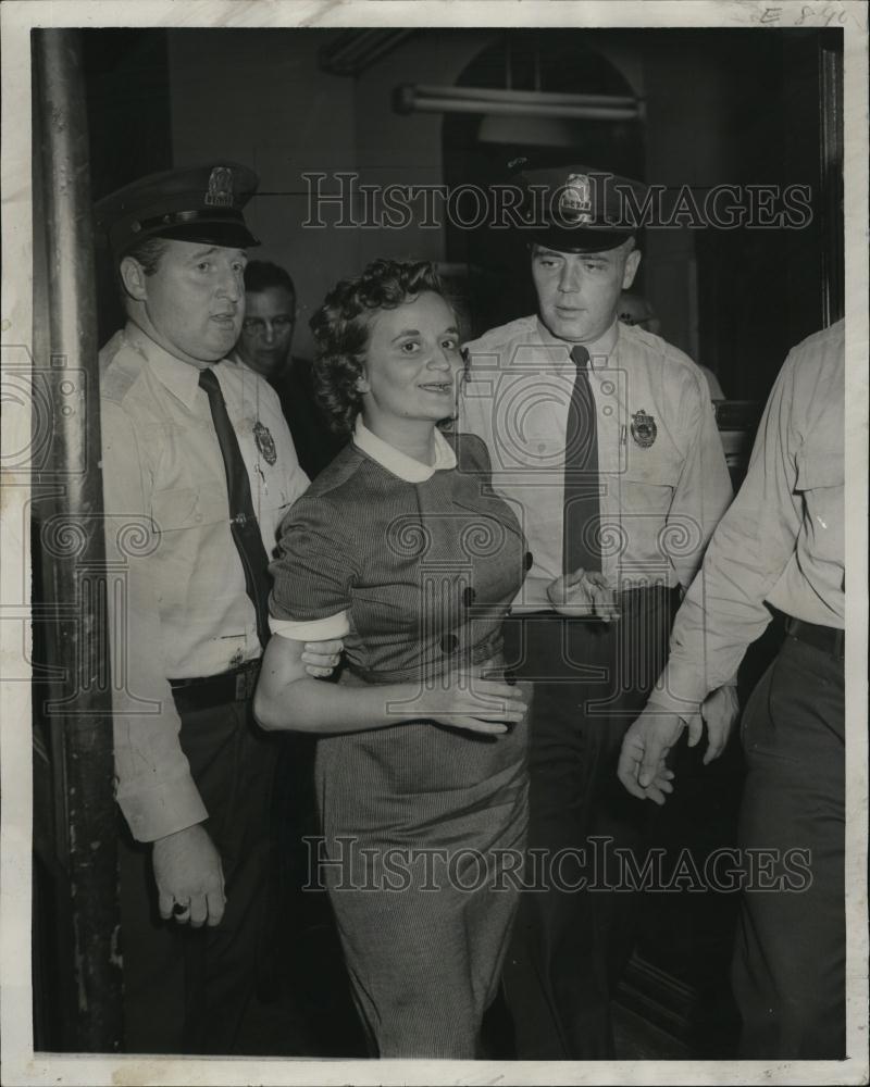 1957 Press Photo Betty Kassaris prevented from suicide - RSL45697 - Historic Images