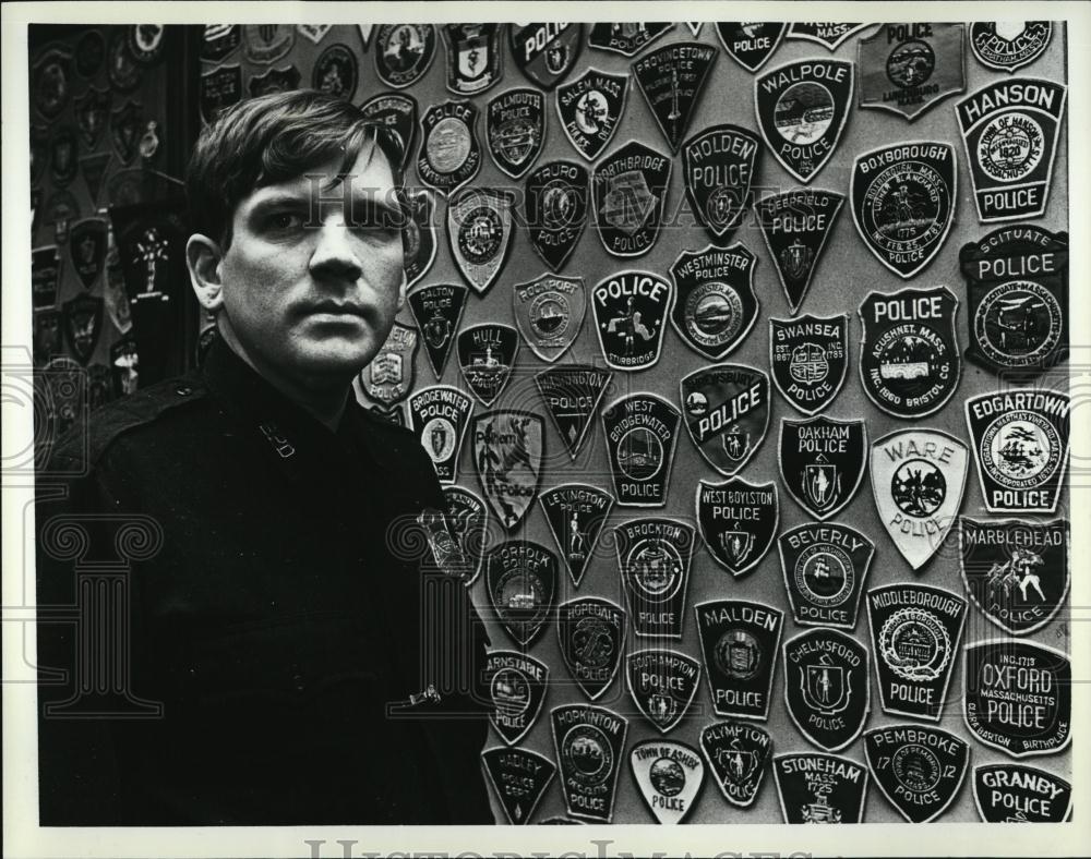 1982 Press Photo John Tracey, Boston Police Officer - RSL39537 - Historic Images