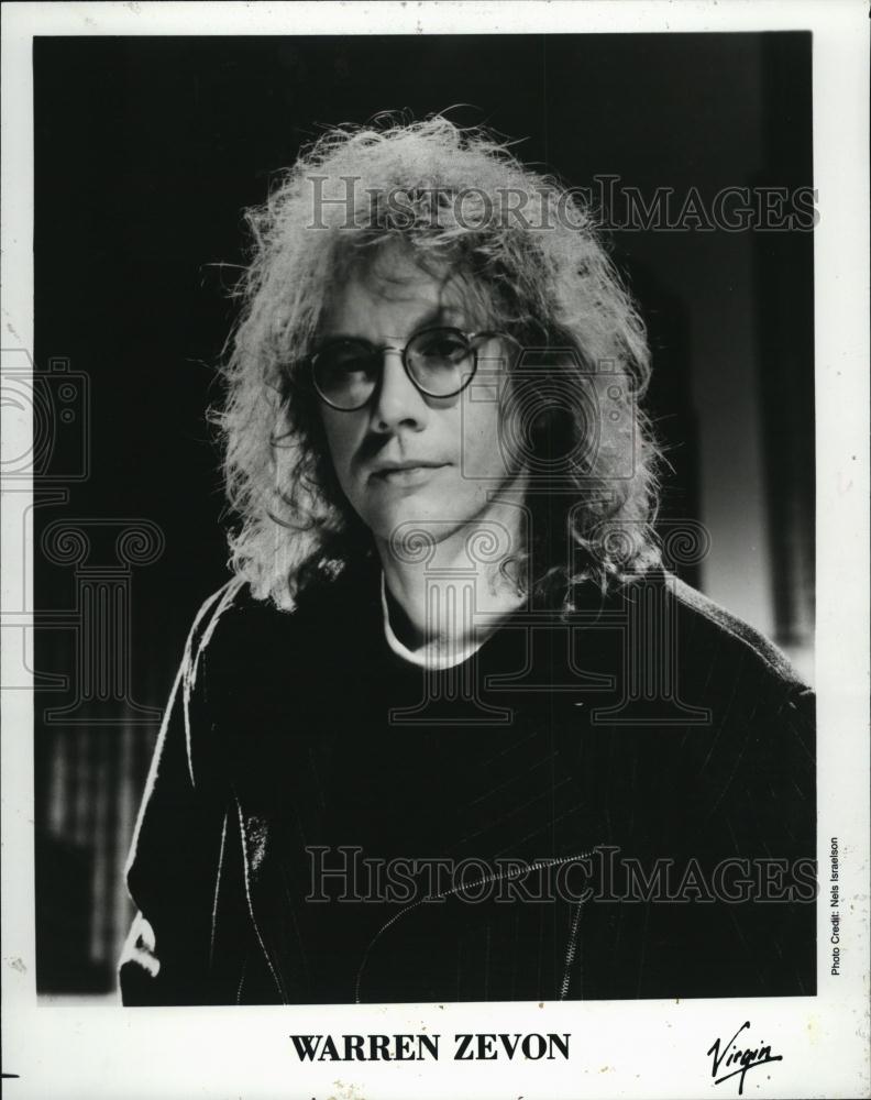 1990 Press Photo Warren Zevon Musician Recording Artist - RSL40639 - Historic Images