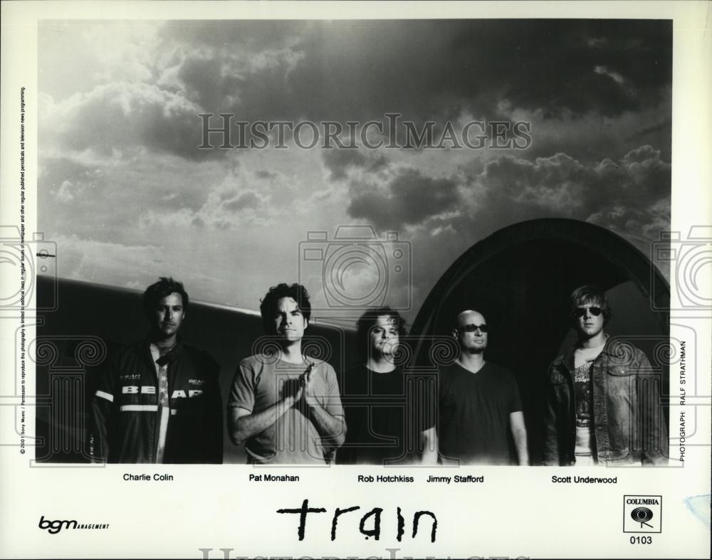 2010 Press Photo Train Charlie Colin, Pat Monahan, Rob Hotchkiss, Jimmy Stafford - Historic Images