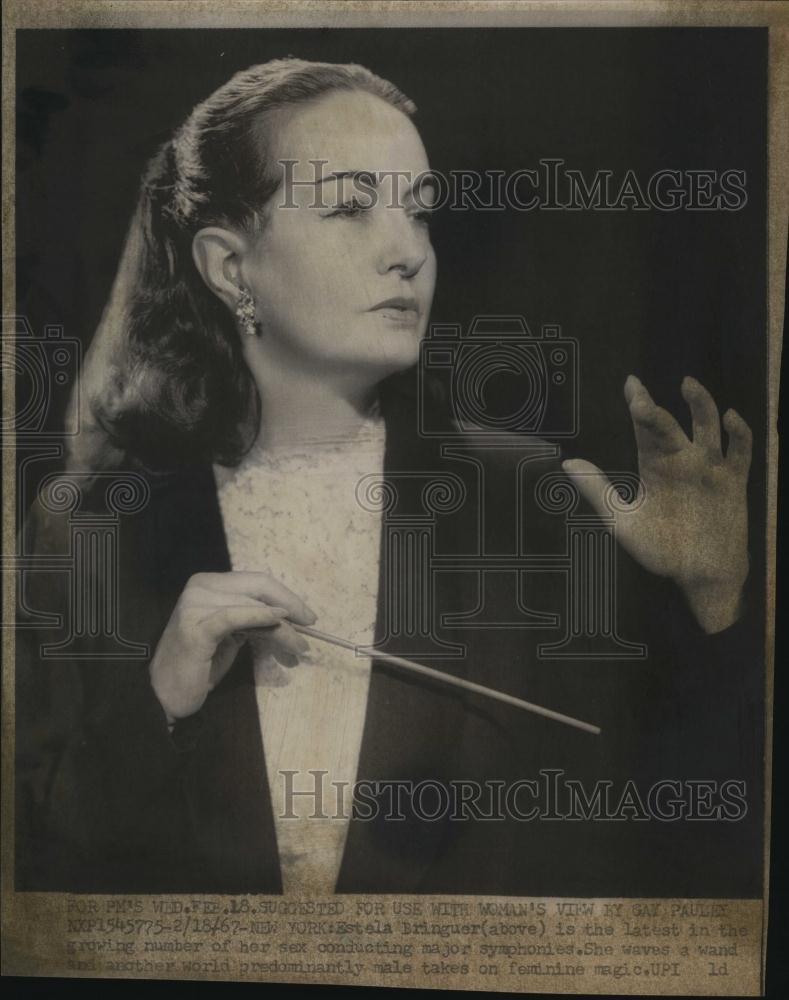 1967 Press Photo Estela Bringuer, Symphony Conductor - RSL79277 - Historic Images