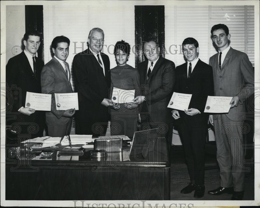 1964 Press Photo Robert P Tibor, John M Howard, Harold Perno, Dr WH - Historic Images