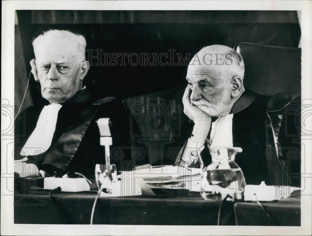 1961 Press Photo Rene Cassin, France Judge - RSL66315 - Historic Images